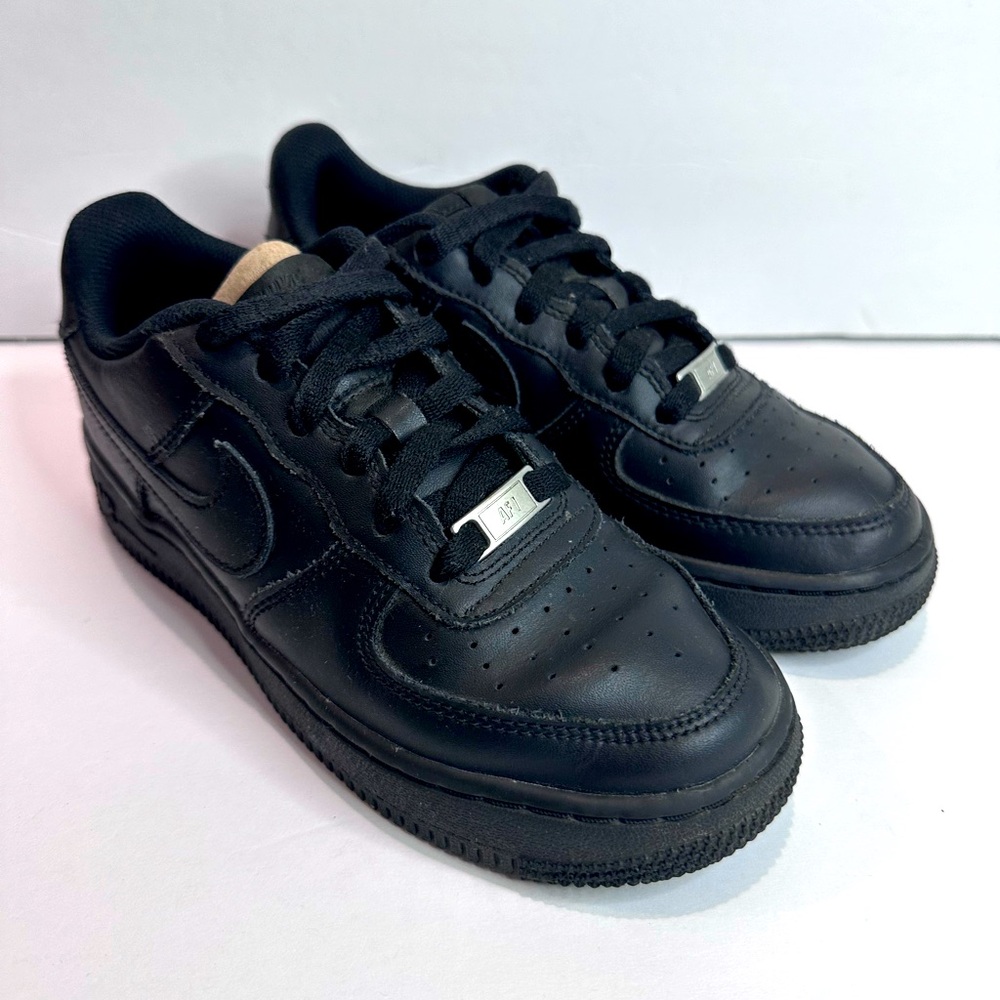 Nike Kids Black Air Force 1 Lo Sneakers